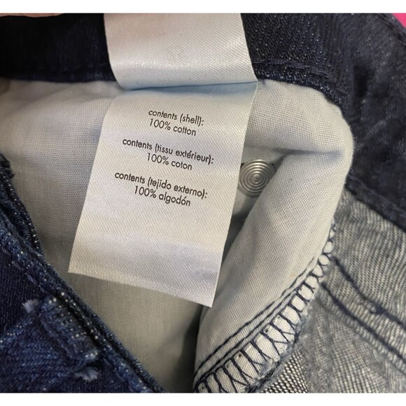 WeWoreWhat Low Rise Dad Jeans Womens 25 Blue Indigo Denim Raw Hem Casual - Picture 13 of 14